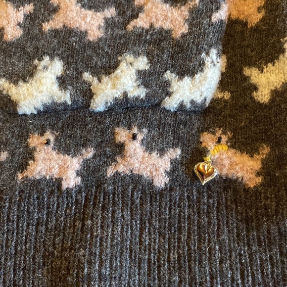 Anthropologie HWR Scottie Dog Cardigan Medium - Picture 9 of 10